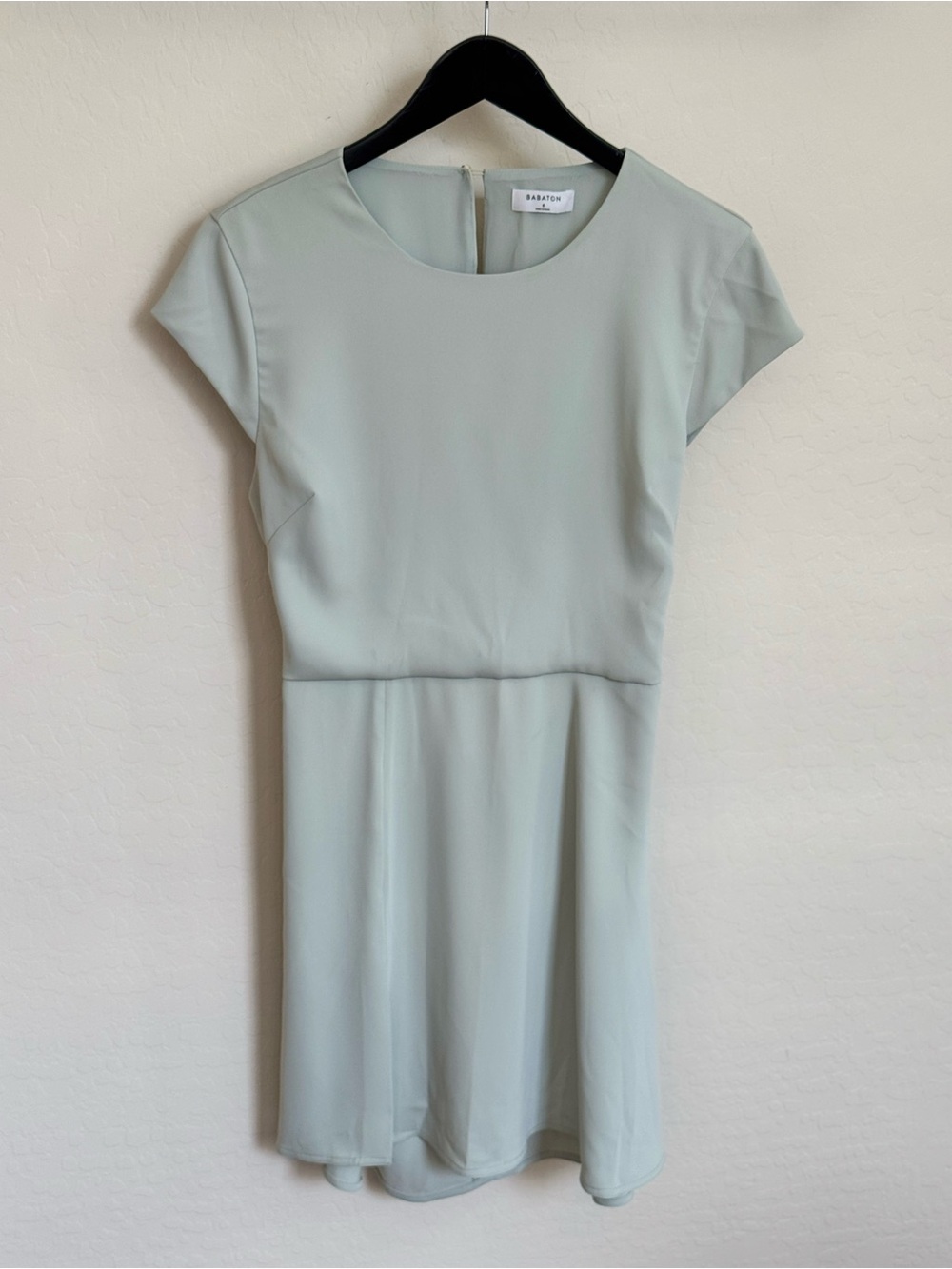 Aritzia Babaton Hampton Cut-Out Mini Dress Sage Green Size 8